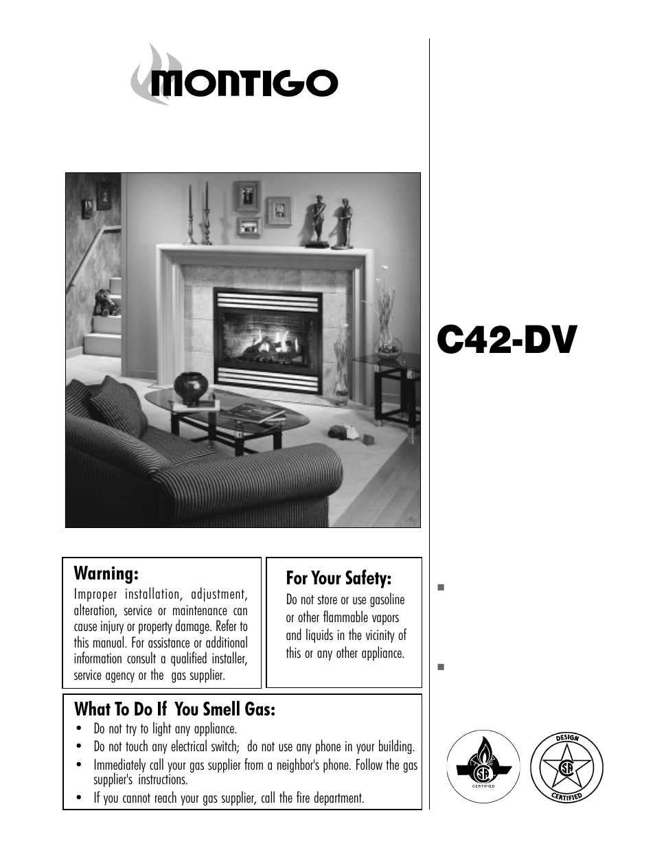 Montigo C42DV User Manual | 20 pages