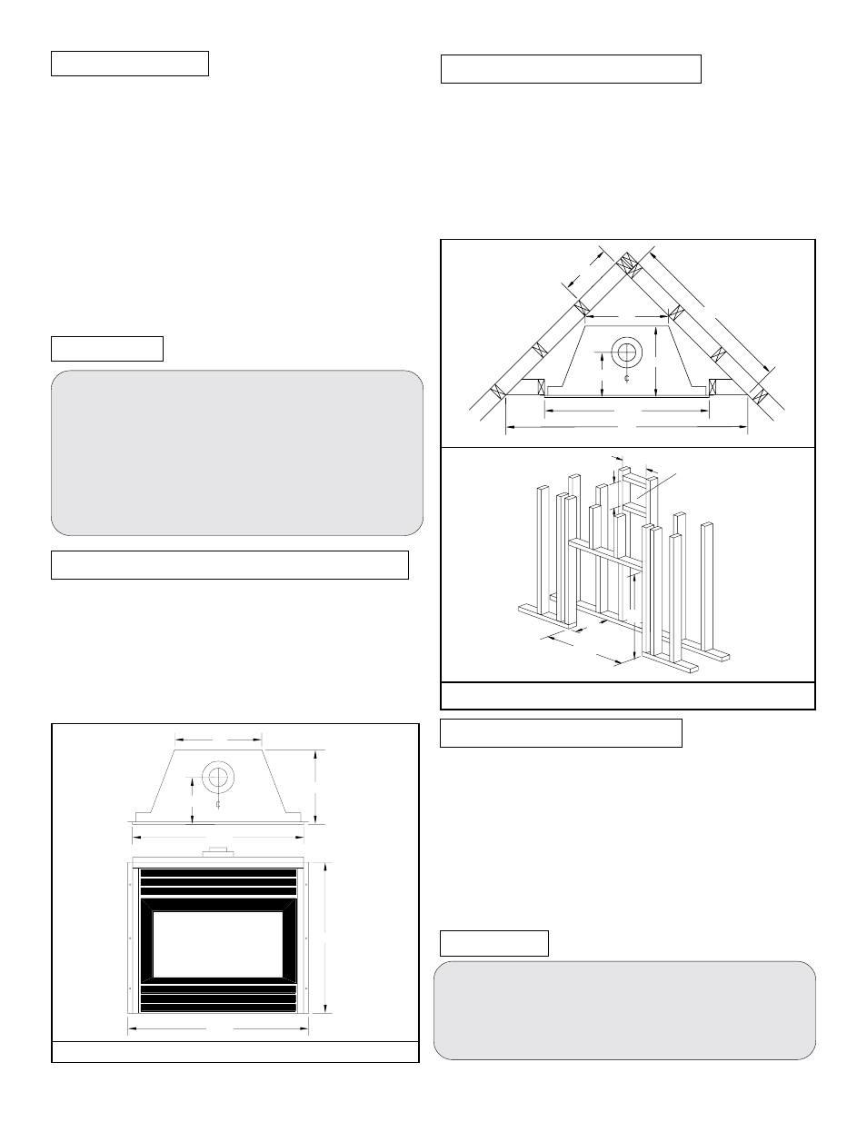 Page 2 of 14, Introduction, Cautions | Selecting your fireplace location, Figure 2. framing dimensions, Installing the gas line | Montigo E36DV-TV User Manual | Page 2 / 10