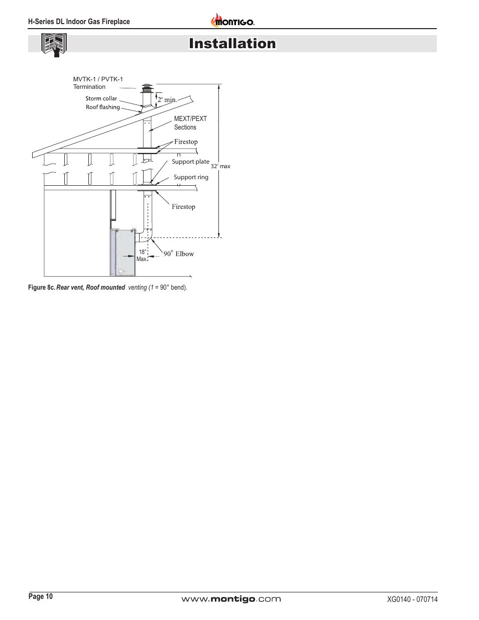 Installation | Montigo H34DL User Manual | Page 10 / 40