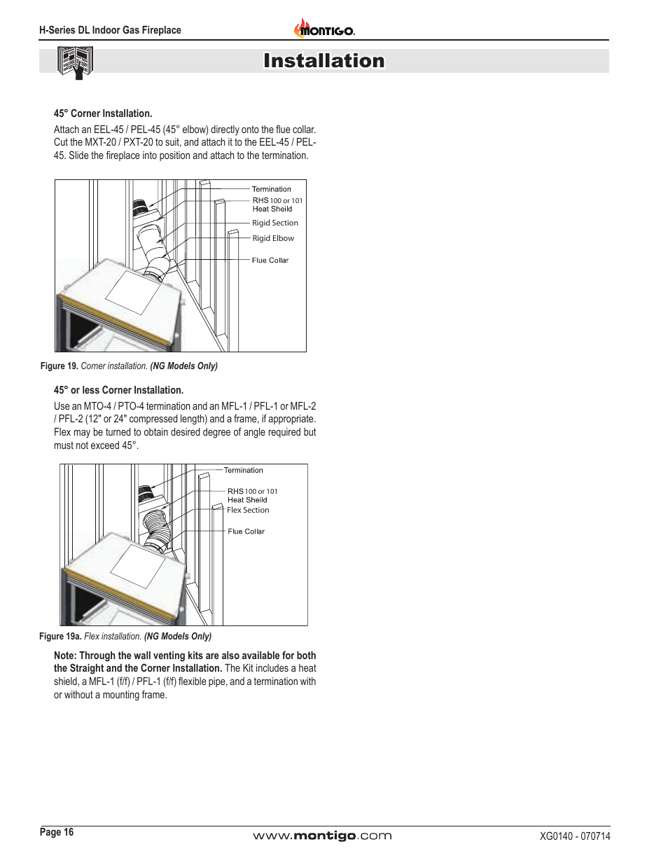 Installation | Montigo H34DL User Manual | Page 16 / 40