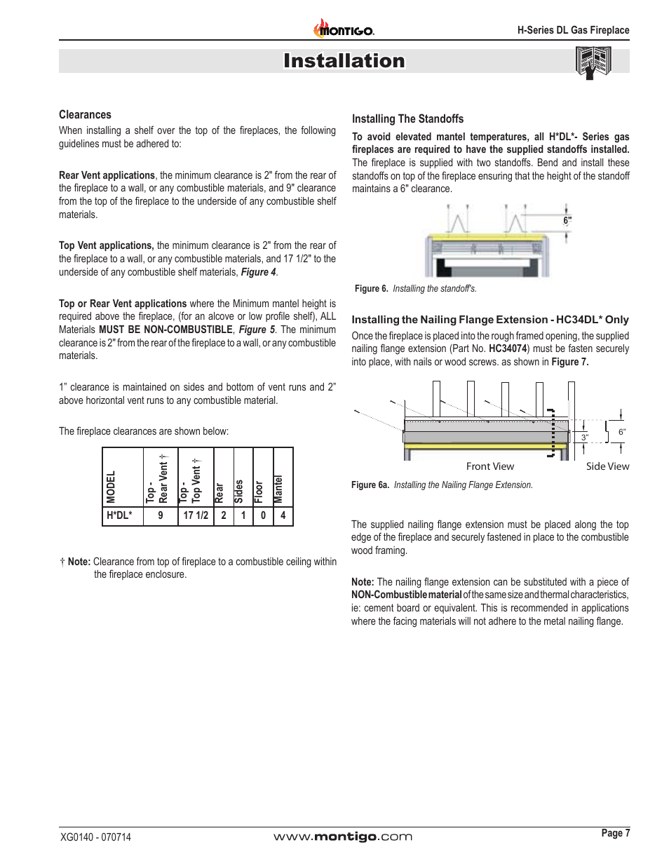Installation | Montigo H34DL User Manual | Page 7 / 40