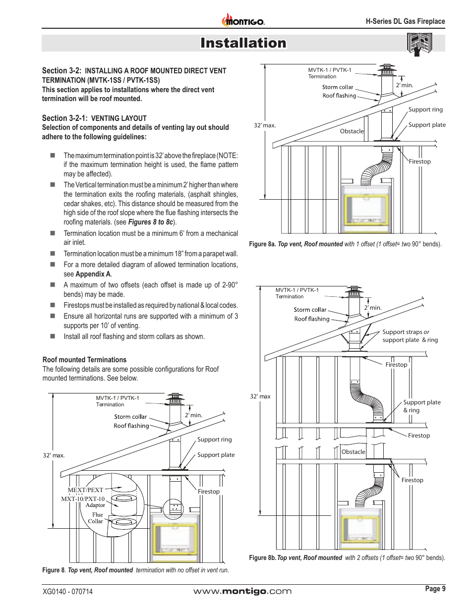 Installation | Montigo H34DL User Manual | Page 9 / 40