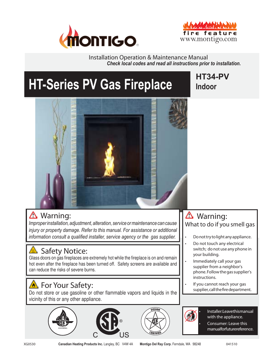 Montigo HT34 PV User Manual | 20 pages