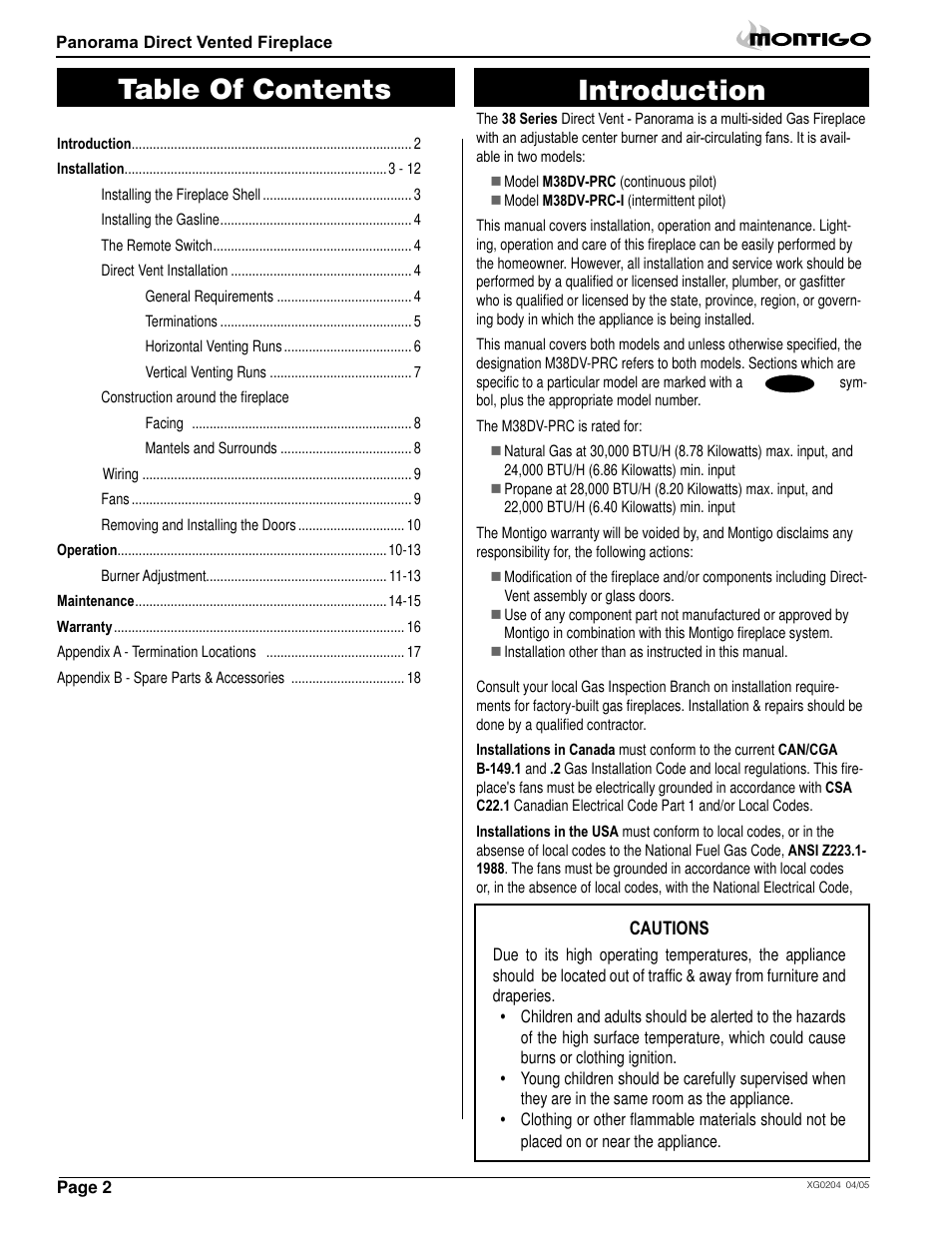 Montigo M38DV PRC User Manual | Page 2 / 22
