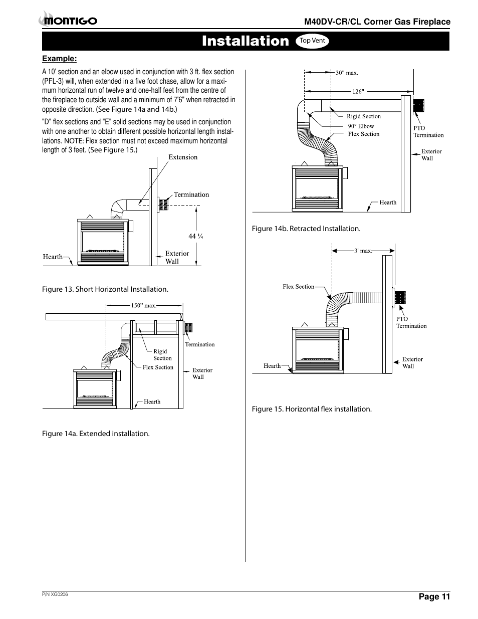 Installation | Montigo M40DV CL CR User Manual | Page 11 / 26