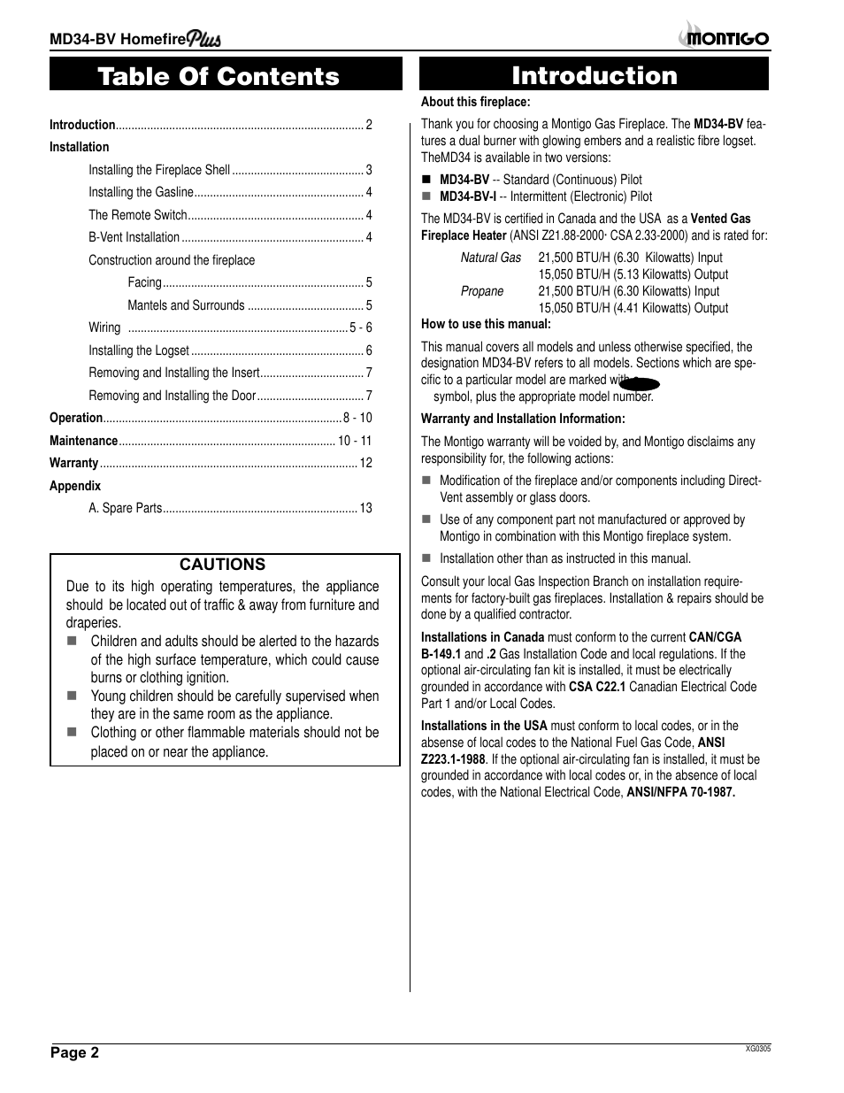 Montigo MD34 BV User Manual | Page 2 / 14