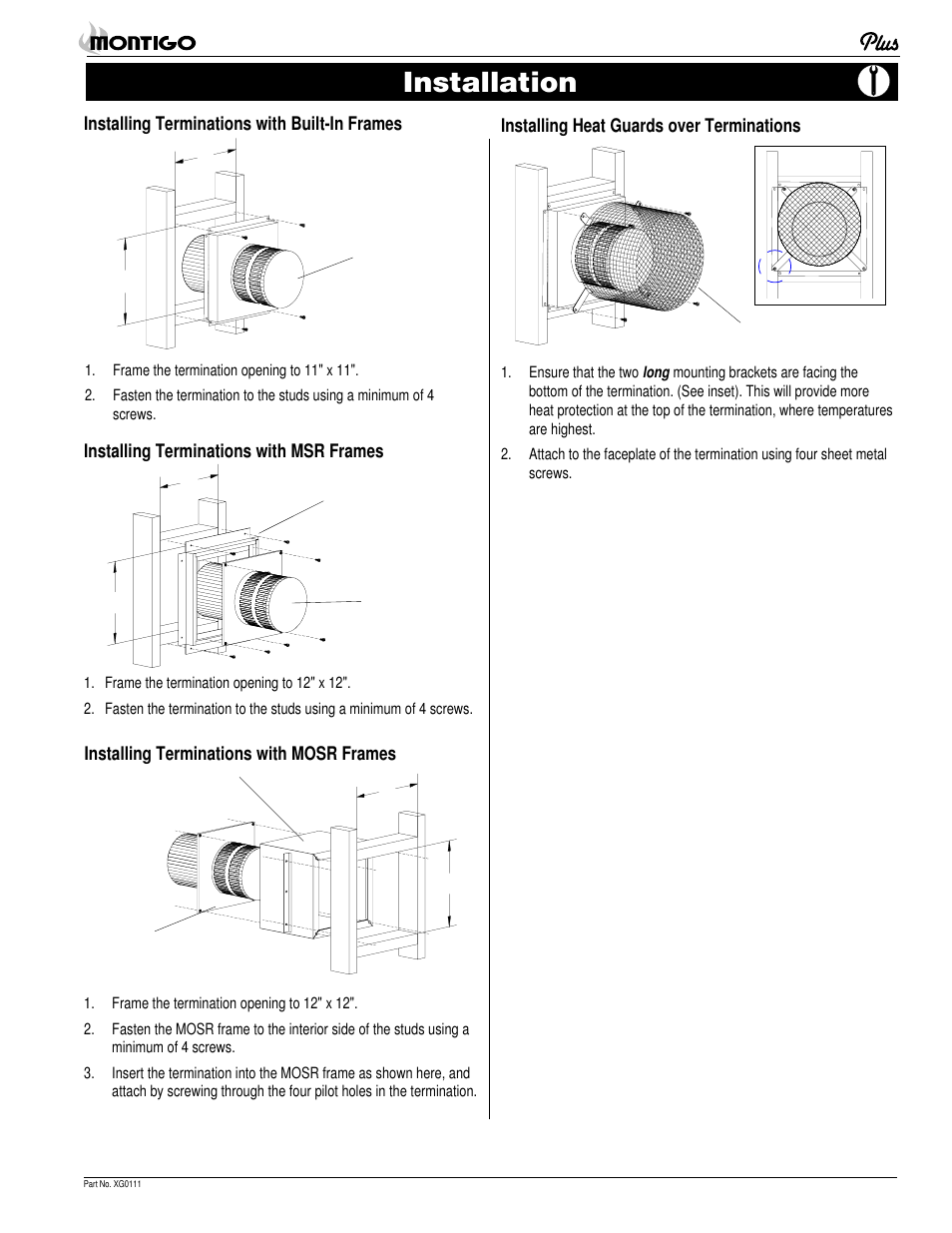 Installation | Montigo MD38 DV2 User Manual | Page 5 / 22