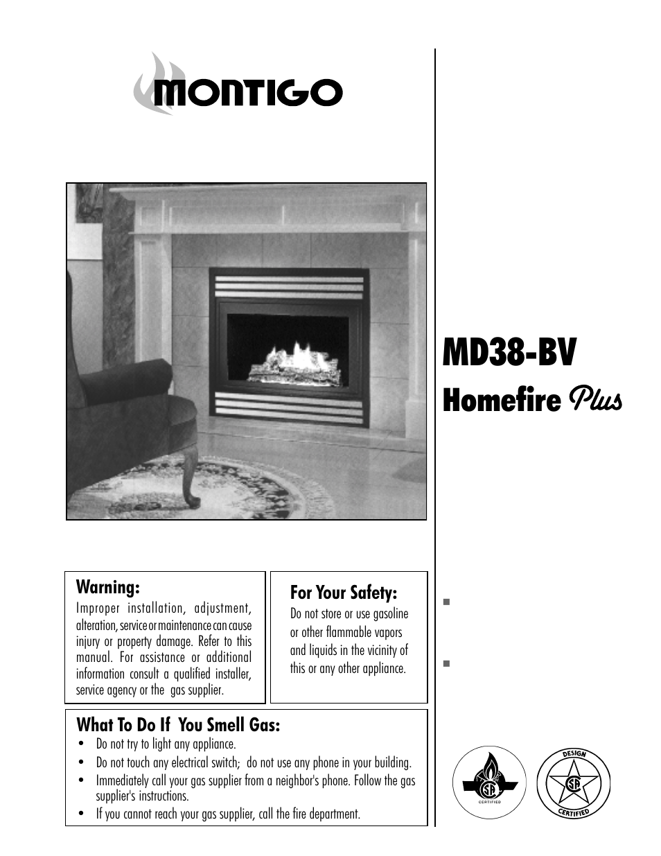 Montigo MD38 BV User Manual | 14 pages