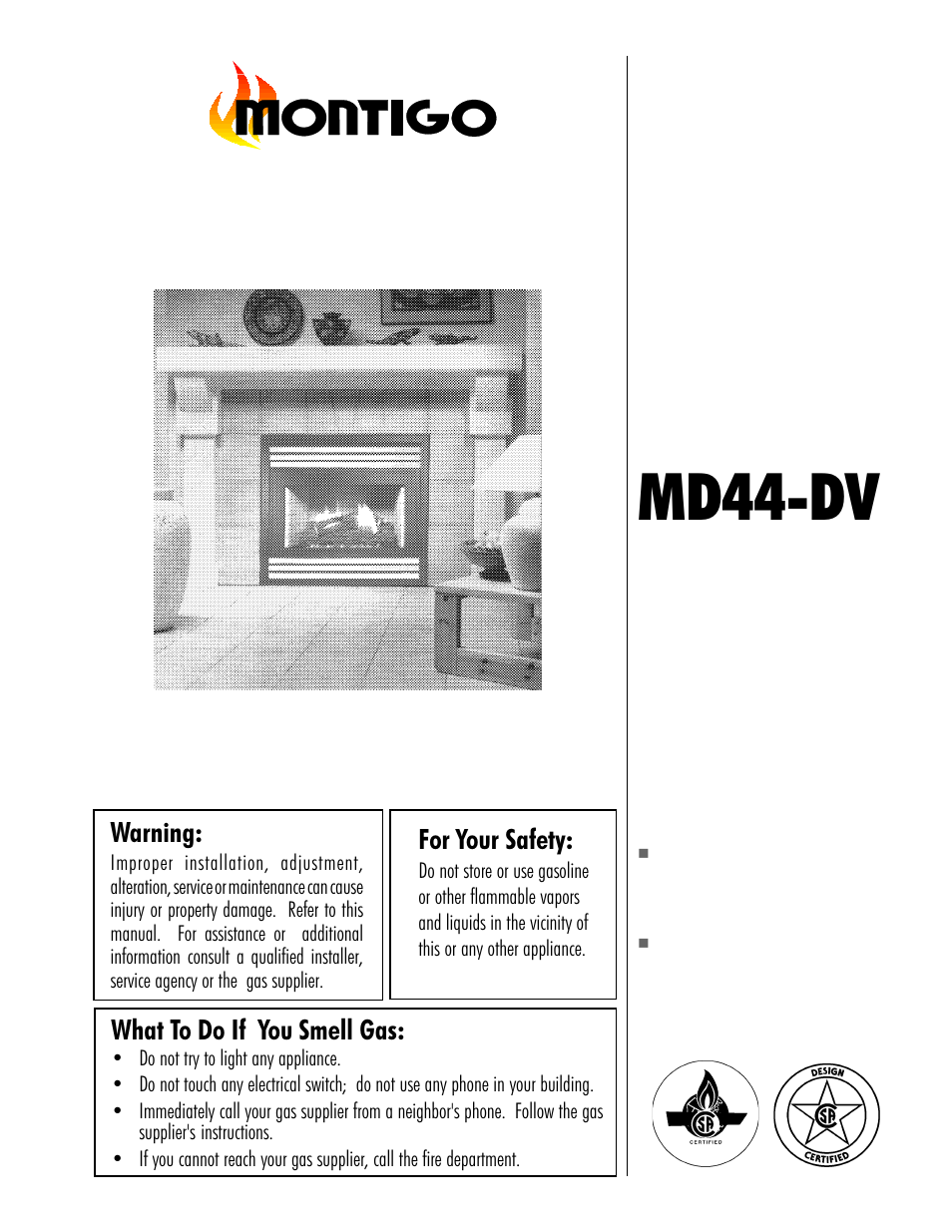 Montigo MD44 DV User Manual | 20 pages