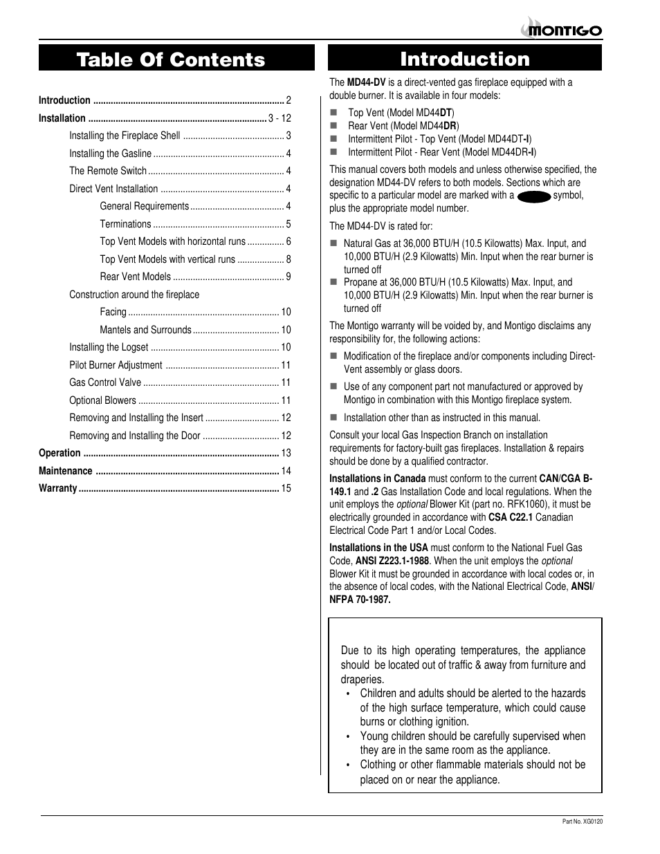 Montigo MD44 DV User Manual | Page 2 / 20