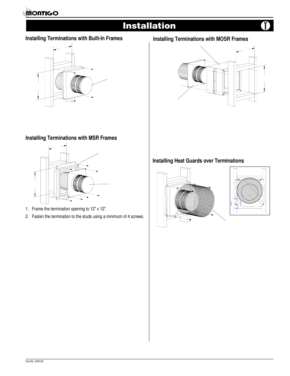 Installation | Montigo MD44 DV User Manual | Page 5 / 20