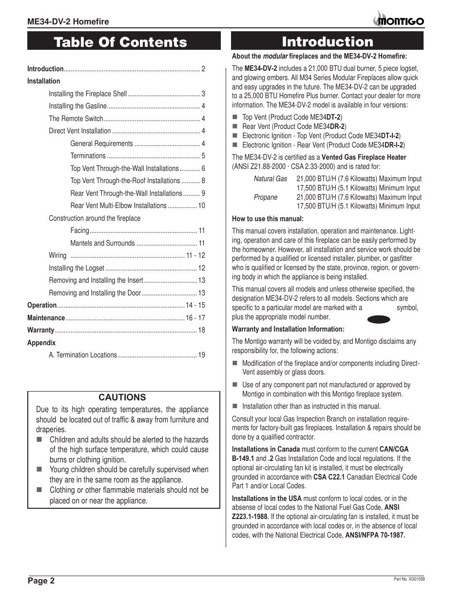 Montigo ME34-DV2 User Manual | Page 2 / 20