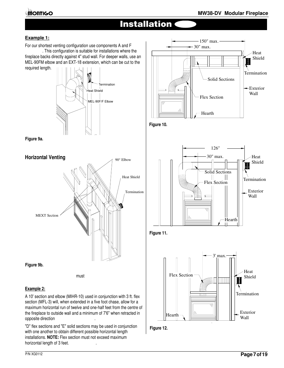 Installation | Montigo MW38 DV User Manual | Page 7 / 21