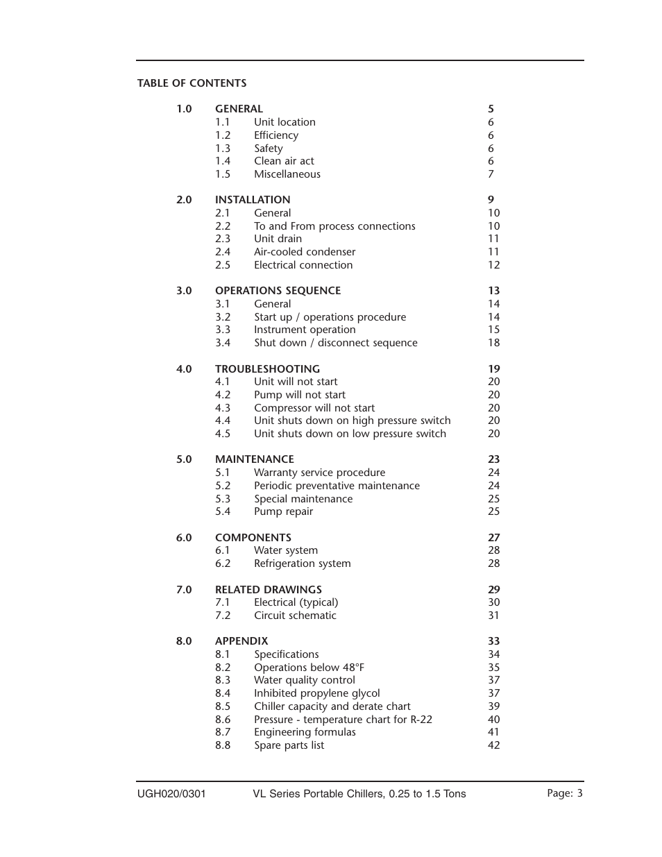 Conair VL Series User Manual | Page 3 / 44