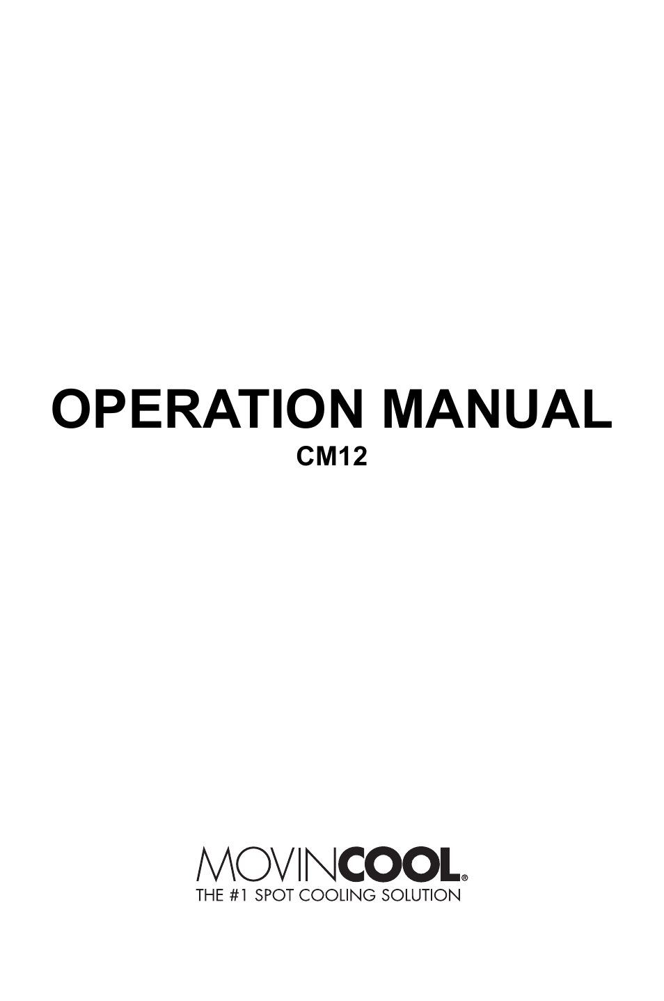 Operation manual | MovinCool CM12 User Manual | Page 3 / 24