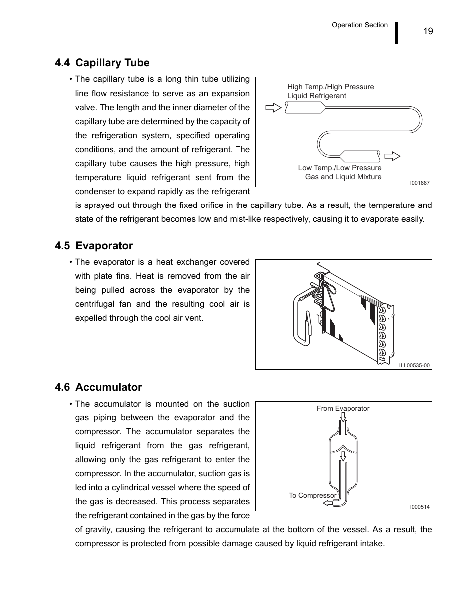 4 capillary tube, 5 evaporator, 6 accumulator | Capillary tube, Evaporator, Accumulator | MovinCool CM12 Service Manual User Manual | Page 19 / 73