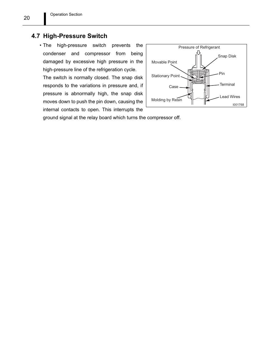 7 high-pressure switch, High-pressure switch | MovinCool CM12 Service Manual User Manual | Page 20 / 73