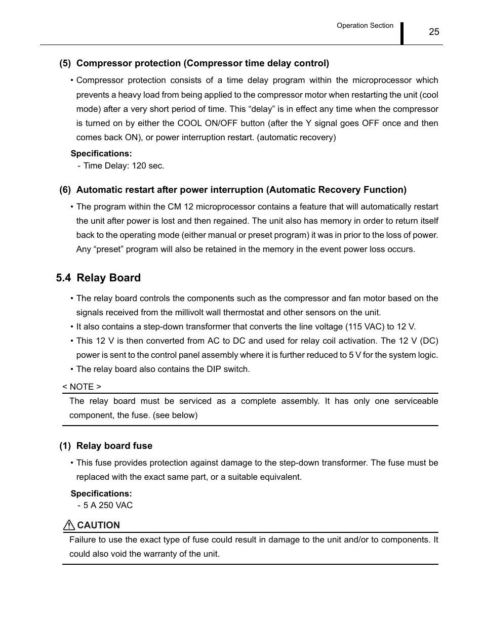 4 relay board, Relay board | MovinCool CM12 Service Manual User Manual | Page 25 / 73