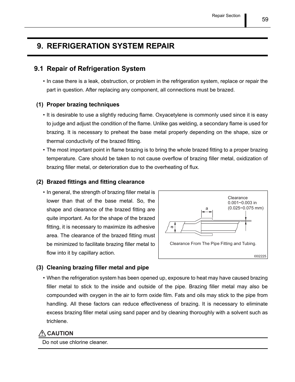 Refrigeration system repair, 1 repair of refrigeration system, Repair of refrigeration system | Age 59 to 70 | MovinCool CM12 Service Manual User Manual | Page 59 / 73