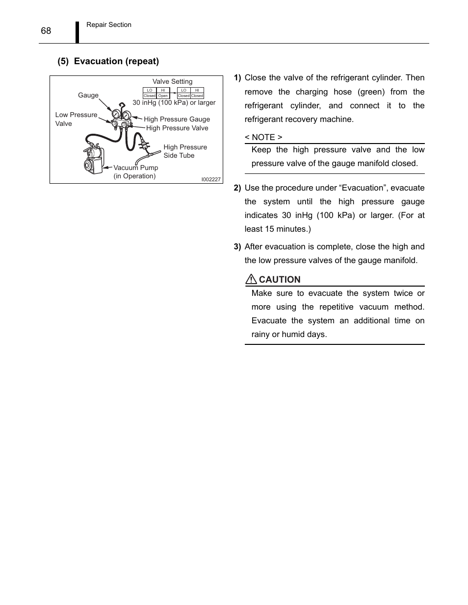 68 (5) evacuation (repeat), Caution | MovinCool CM12 Service Manual User Manual | Page 68 / 73