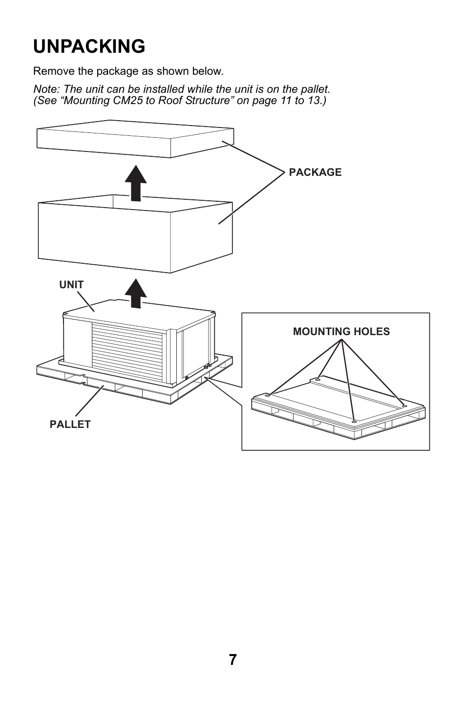 Unpacking | MovinCool CM25 User Manual | Page 7 / 60