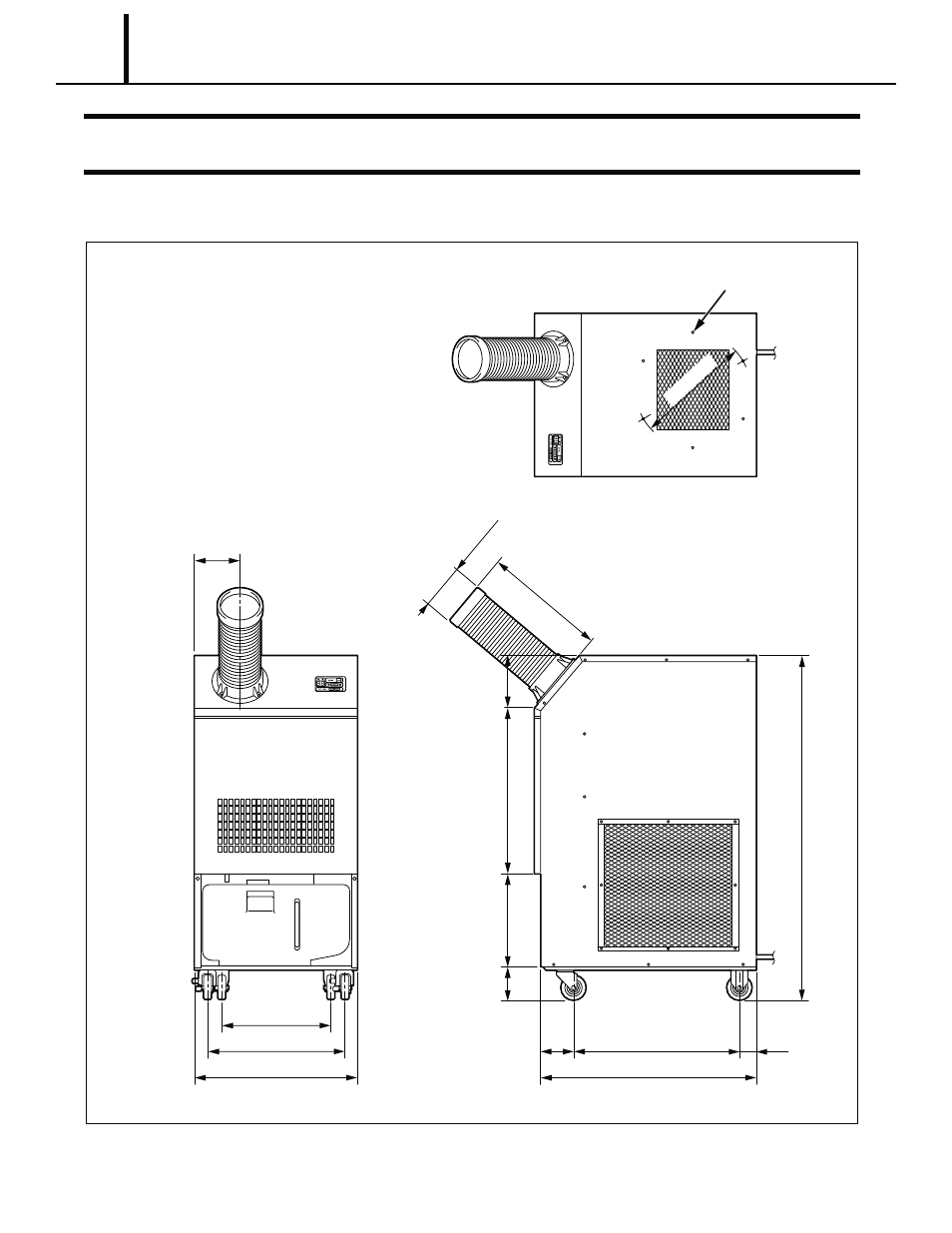 Specifications, 1 exterior dimension diagram | MovinCool Classic 10 Service Manual User Manual | Page 6 / 73