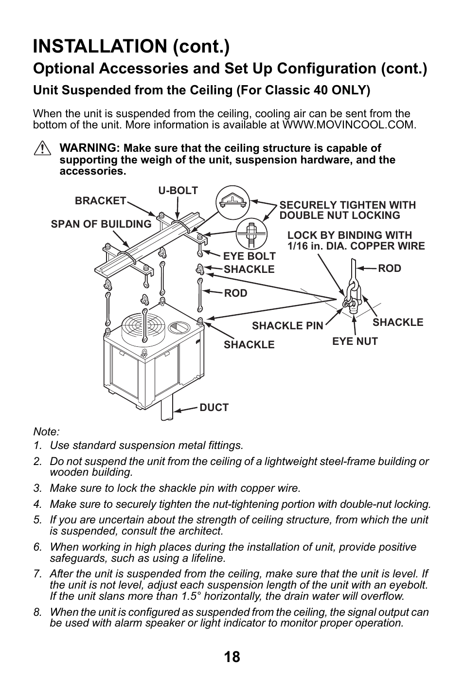 Installation (cont.) | MovinCool Classic 40 User Manual | Page 18 / 46