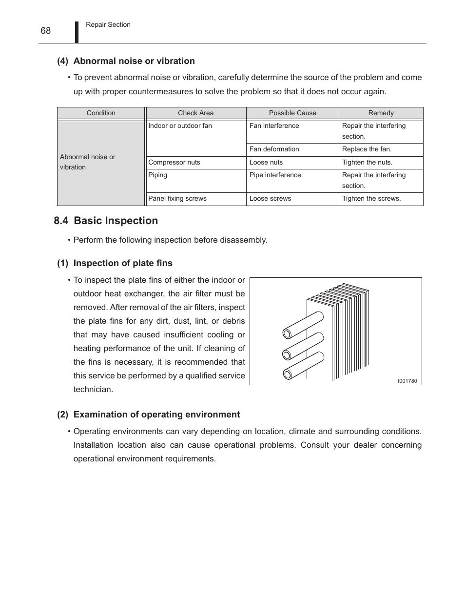 4 basic inspection, Basic inspection | MovinCool Climate Pro 18 Service Manual User Manual | Page 68 / 99