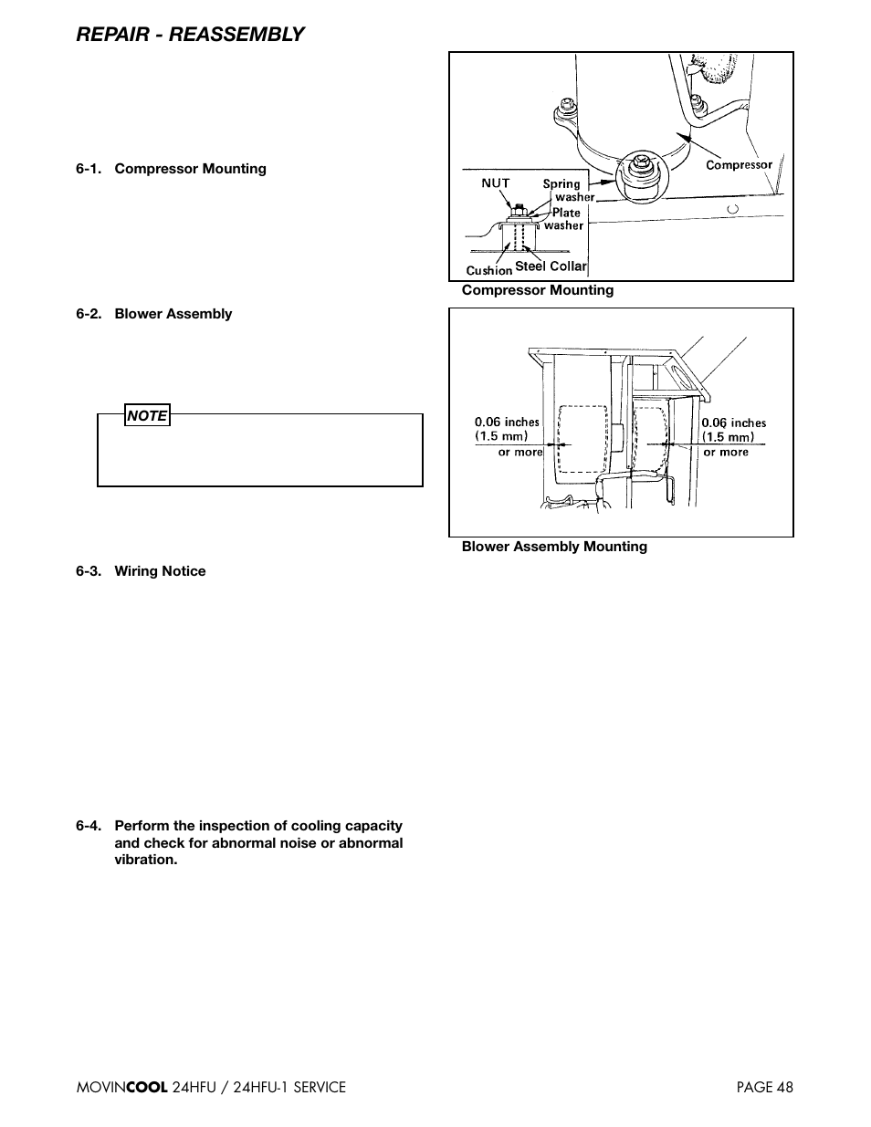 Repair - reassembly | MovinCool 24HFU Service Manual User Manual | Page 48 / 48