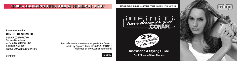 Conair INFINITI 224 User Manual | 30 pages