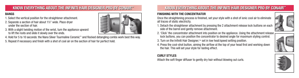 Conair INFINITI 224 User Manual | Page 12 / 30