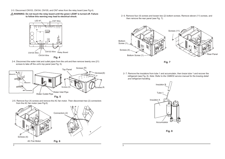 Fig. 7, Fig. 8, Fig. 5 fig. 4 | Fig. 6 | MovinCool CMW30 User Manual | Page 2 / 2