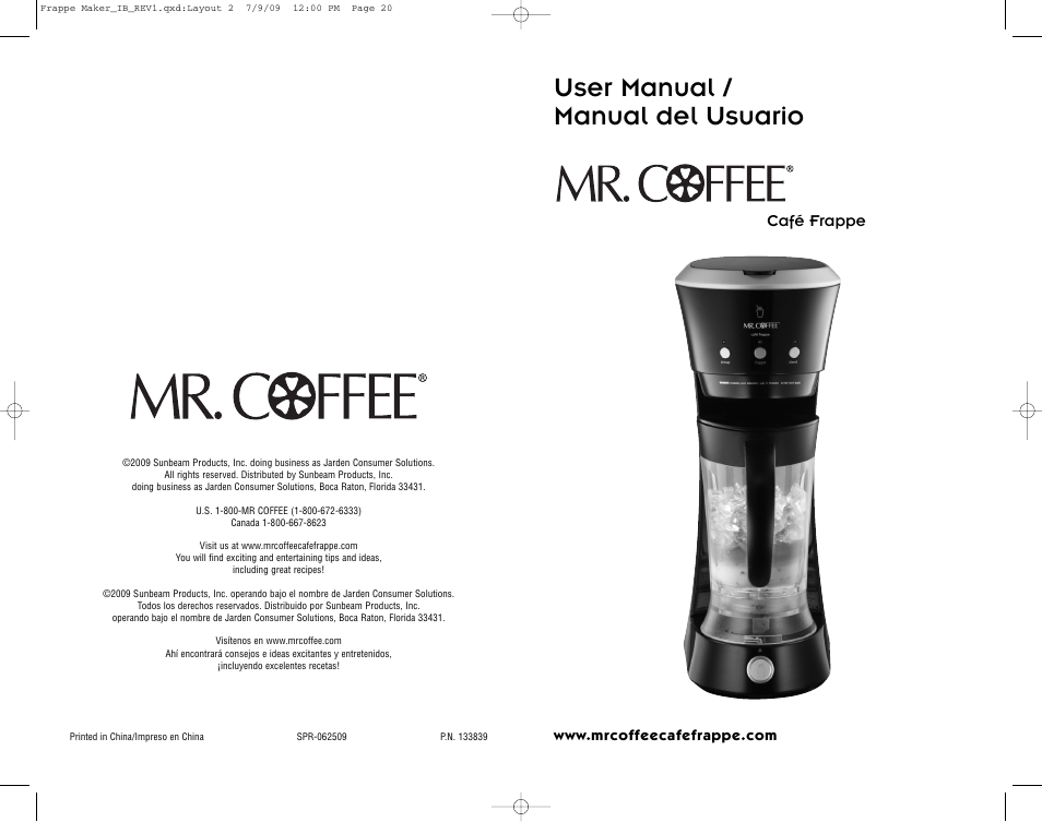 Mr. Coffee BVMC-FM1 User Manual | 10 pages