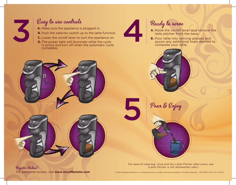 Mr. Coffee BVMC-EL1 Quick Start User Manual | Page 2 / 2
