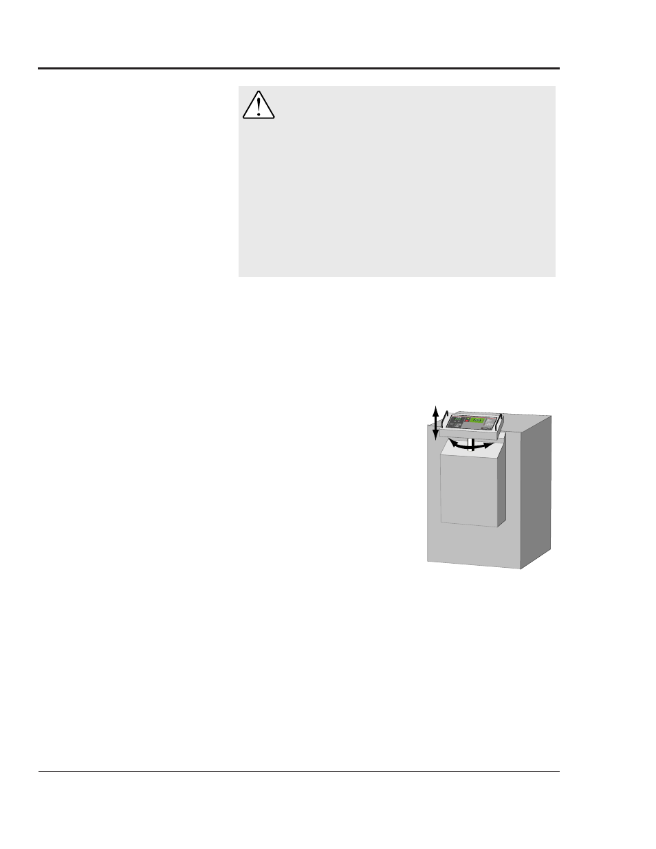 Positioning the control panel, Positioning the control panel -4, Ositioning the | Ontrol, Anel | Conair MPA User Manual | Page 36 / 86