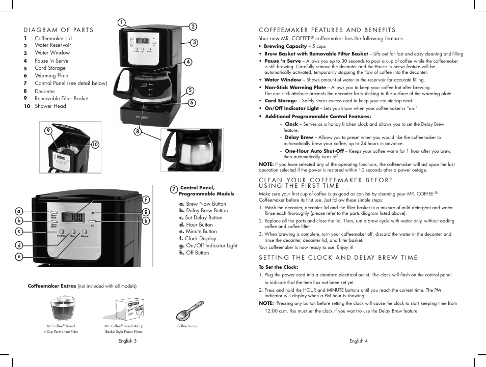 Mr. Coffee JW Series User Manual | Page 3 / 12