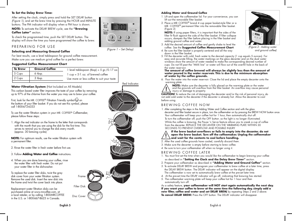 Mr. Coffee JW Series User Manual | Page 4 / 12