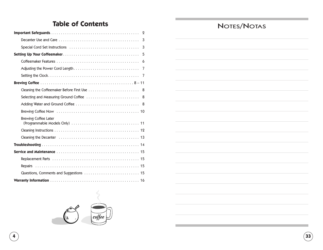 Mr. Coffee TFTX85 User Manual | Page 4 / 18