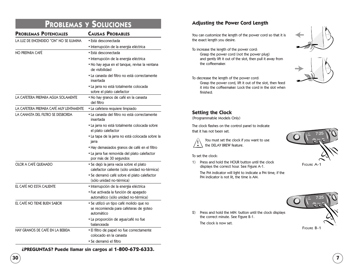 Roblemas y, Oluciones | Mr. Coffee TFTX85 User Manual | Page 7 / 18