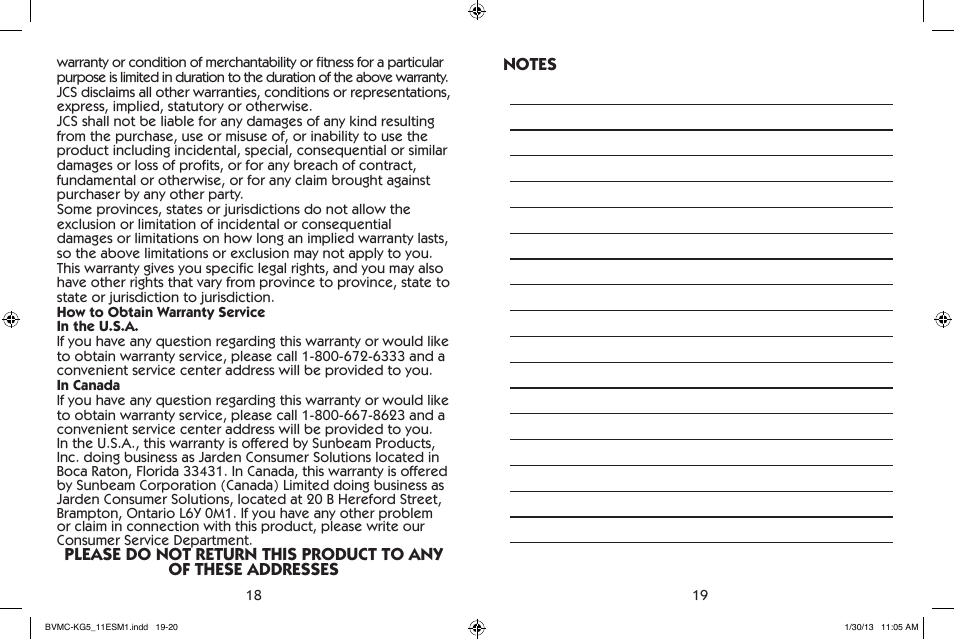 Mr. Coffee BVMC-KG5 User Manual | Page 10 / 20