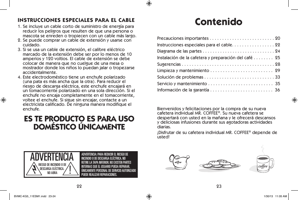 Mr. Coffee BVMC-KG5 User Manual | Page 12 / 20