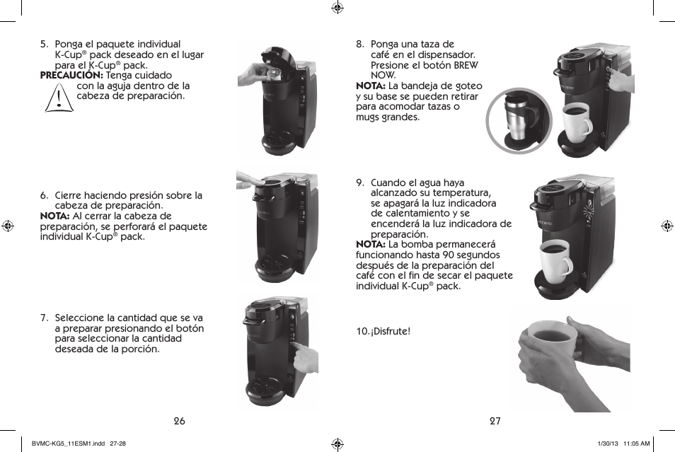 Mr. Coffee BVMC-KG5 User Manual | Page 14 / 20