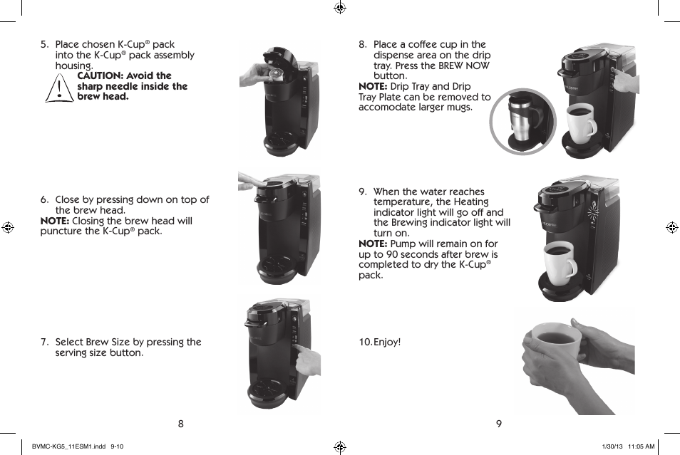 Mr. Coffee BVMC-KG5 User Manual | Page 5 / 20