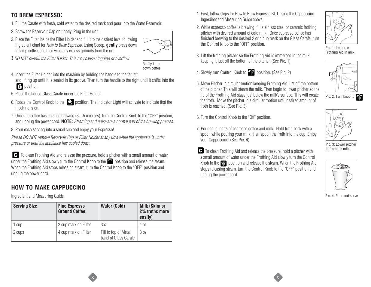 Mr. Coffee ECM160 User Manual | Page 5 / 16