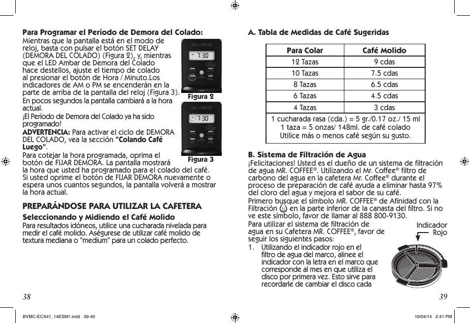 Mr. Coffee BVMC-ECX User Manual | Page 20 / 29