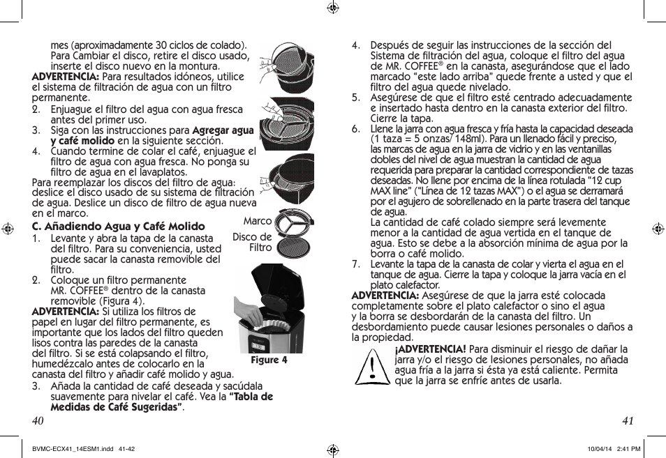 Mr. Coffee BVMC-ECX User Manual | Page 21 / 29