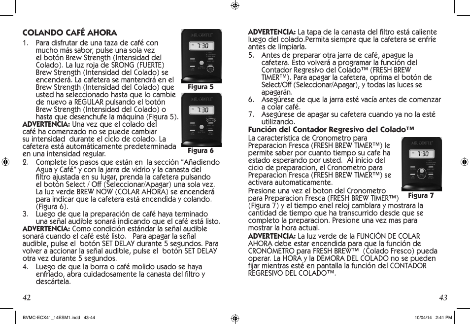 Mr. Coffee BVMC-ECX User Manual | Page 22 / 29