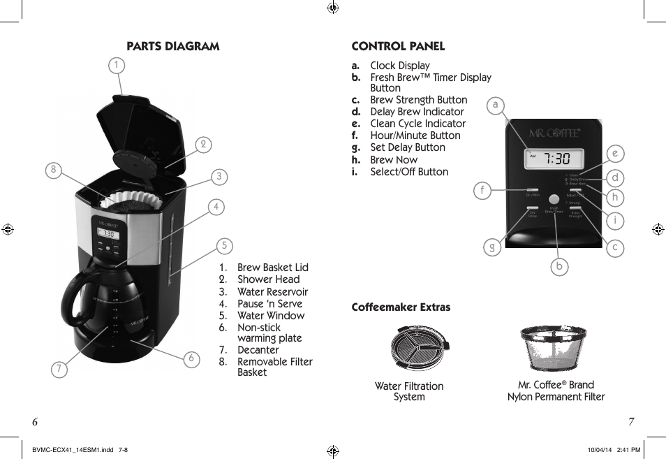 Mr. Coffee BVMC-ECX User Manual | Page 4 / 29