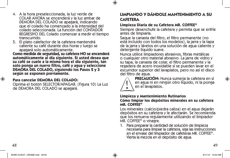 Mr. Coffee BVMC-SJX33GT User Manual | Page 25 / 31