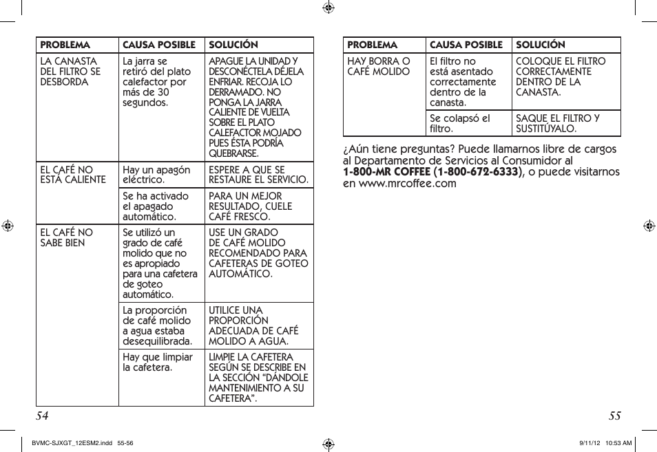 Mr. Coffee BVMC-SJX33GT User Manual | Page 28 / 31